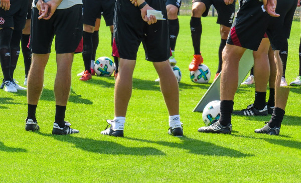 Fútbol profesional entrenamiento